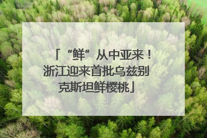“鲜”从中亚来！浙江迎来首批乌兹别克斯坦鲜樱桃